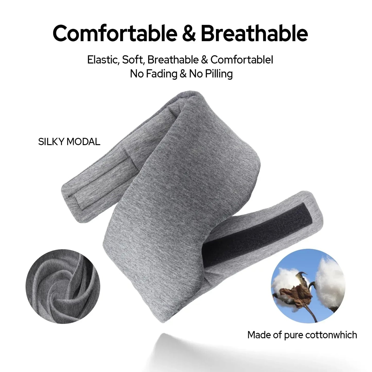100% Handmade Cotton Sleep Mask Blackout for Side Sleeper,Soft Portable Blackout Eye Covers for Women Men Travel Eyepatch Beauty Trend Shop
