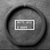 D shape white line