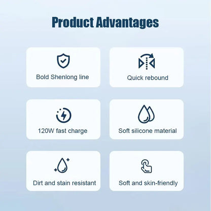 120W 6A TypeC Super Fast Charge Liquid Silicone Cable Quick Charge USB Cable For Xiaomi Huawei Samsung Pixel USB Bold Data Line Beauty World Shop