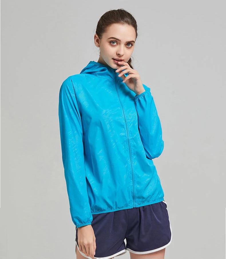 JNLN Men Women Waterproof Hiking Jackets Quick Dry Camping Windbreaker Unisex Outdoor Trekking Raincoat Anti UV Packable Clothes Beauty World Shop
