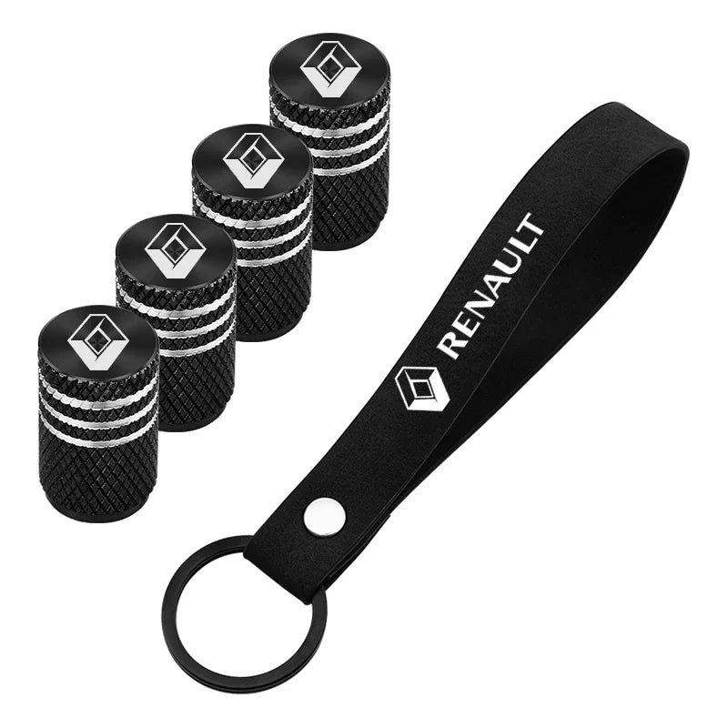 Car Keychian Tire Valve Caps Stem Case For Renault koleos duster megane 2 logan clio Auto interior Accessories Beauty World Shop