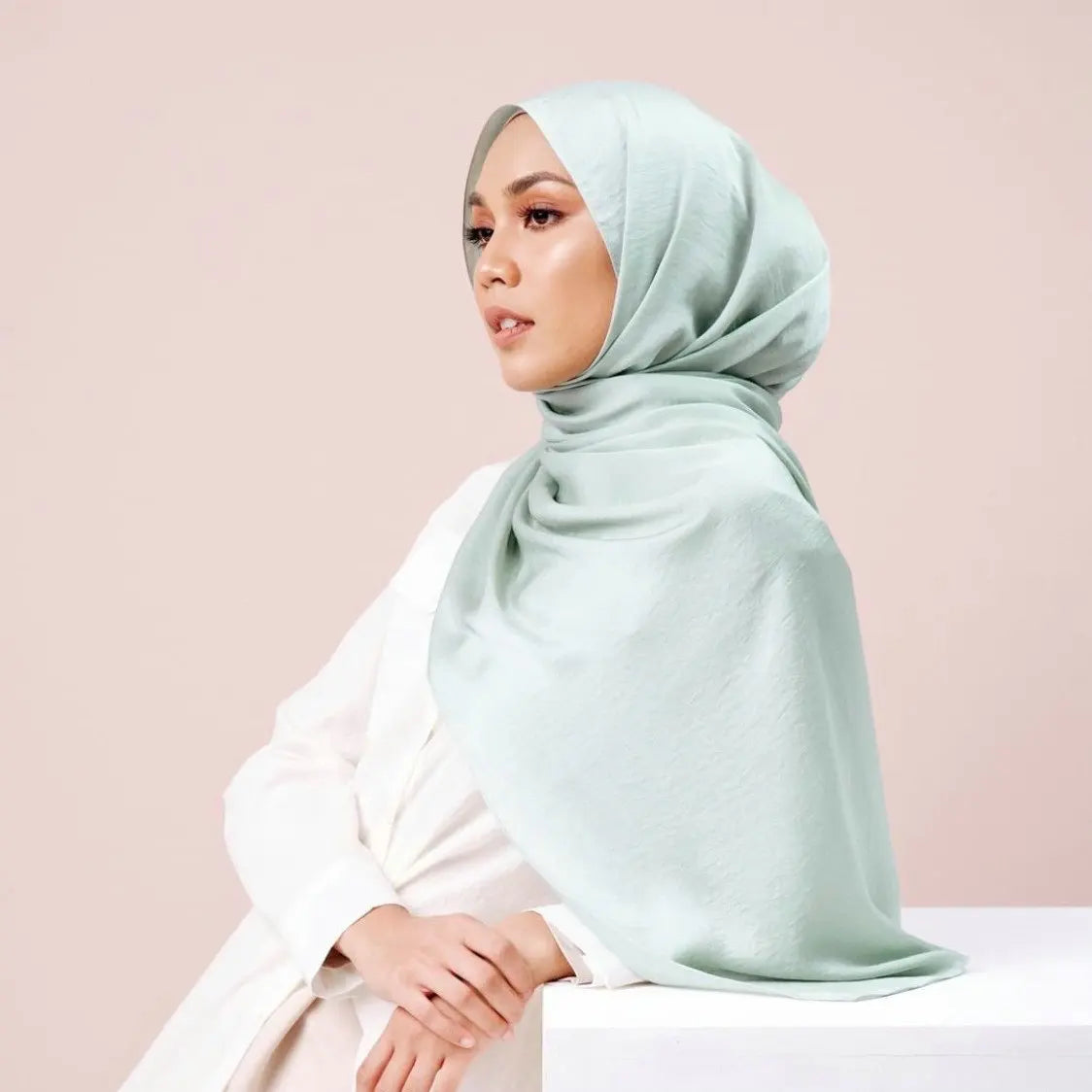 Premium Velvet Satin Chiffon Hijab Scarf Women Luxury Soft Plain Shawl For Women Muslim Hijabs Turban Femme Chic  Ramadan Beauty World Shop