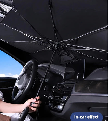 Car Sunshade Umbrella Windshield Folding Front Parasol Umbrella Type Sun Shade for Car Window Summer Sun Protection Accessories Beauty World Shop