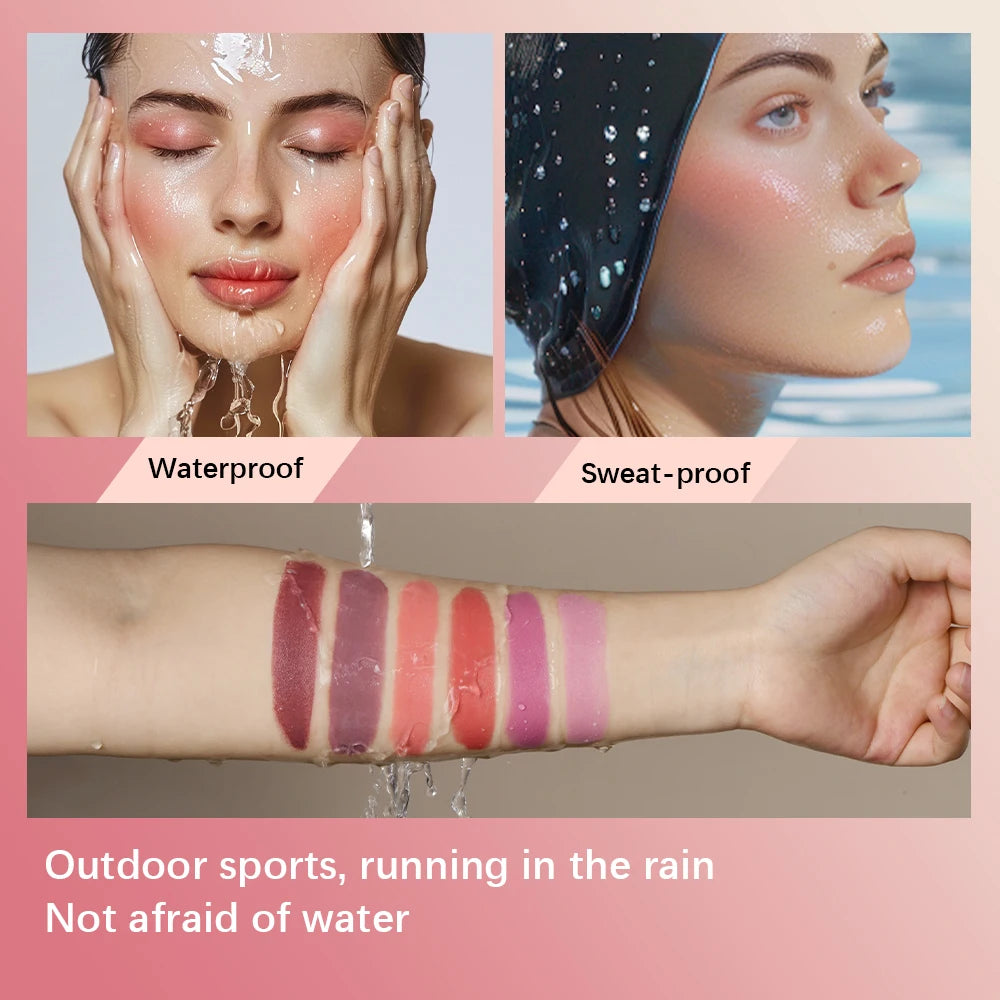 3-in-1Blush Stick Lasting Brightens Facial Cheek Stick Moisturizing Flash Lip Gloss Makeup Lip Gloss Face Rouge Beauty World Shop