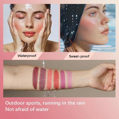 3-in-1Blush Stick Lasting Brightens Facial Cheek Stick Moisturizing Flash Lip Gloss Makeup Lip Gloss Face Rouge Beauty World Shop