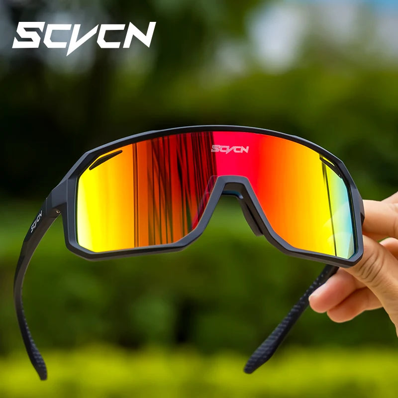 SCVCN New Outdoor Cycling Sunglasses Men Road Driving Bike Glasses  Sports Mountain Climbing Women Bicycle Cycling UV400 Goggles Beauty World Shop