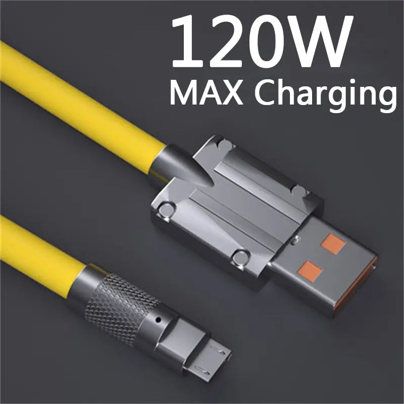 120W 6A TypeC Super Fast Charge Liquid Silicone Cable Quick Charge USB Cable For Xiaomi Huawei Samsung Pixel USB Bold Data Line Beauty World Shop