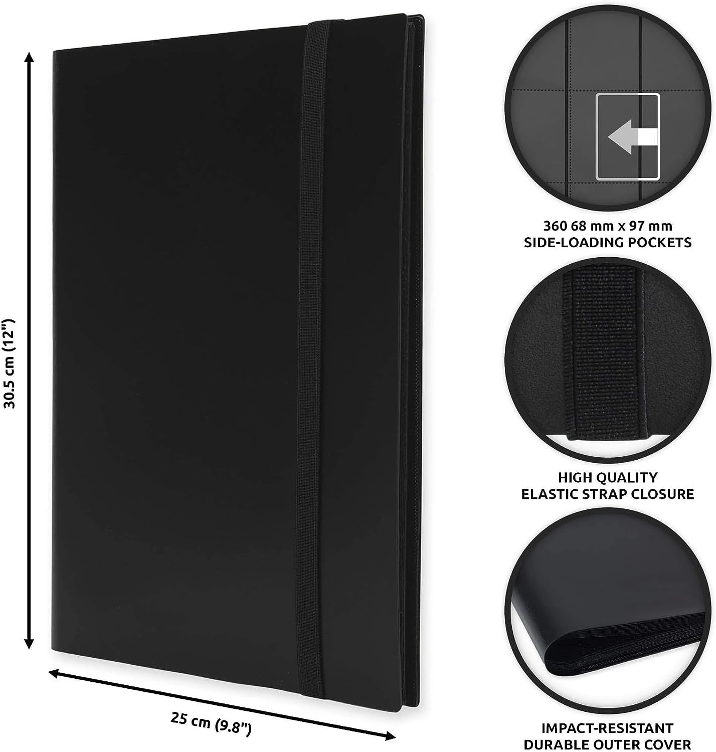 Premium 9-Pocket Trading Card Binder - Holds 360 Cards - Durable PP Cover - Ideal for Basketball, Baseball, and Sports Cards Beauty World Shop