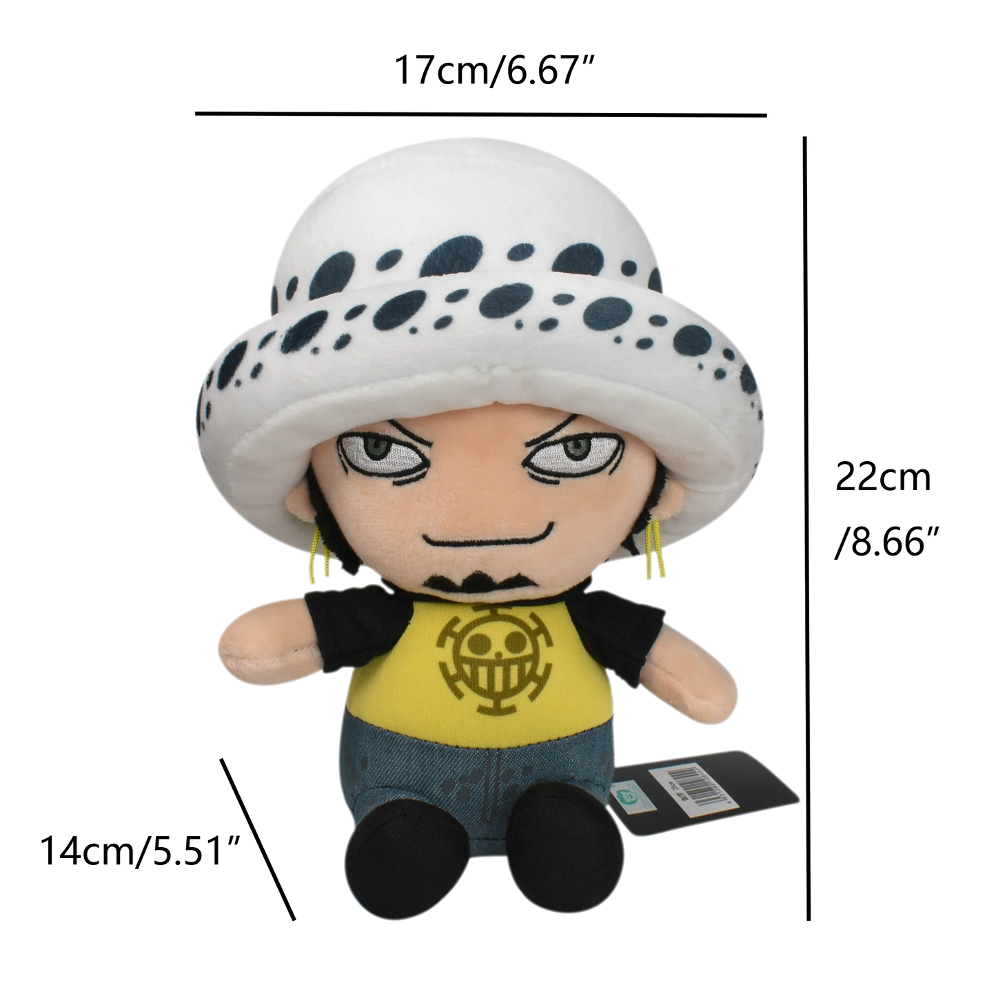 Monkey·D·Luffy Trafalgar D Water Law Tony Tony Chopper Luffy Plush Toy, Peluche Dolls Stuffed Figure for Kids Gift Beauty World Shop