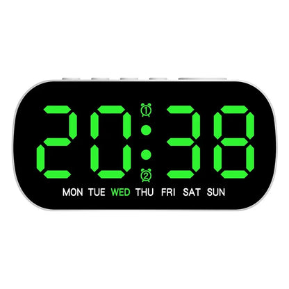 Digital Alarm Clock USB Powered Temperature Date Week Dual Alarm Night Mode Snooze Clock 5 Levels of Brightness 12/24H LED Clock Beauty World Shop