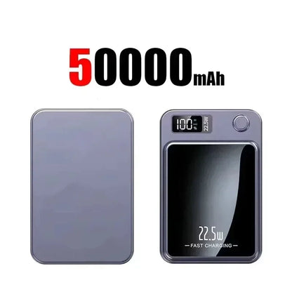 Lenovo Magnetic Wireless Power Bank 500000mAh PD22.5W Large Capacity Fast Charging External Battery For iPhone Huawei Samsung Beauty World Shop