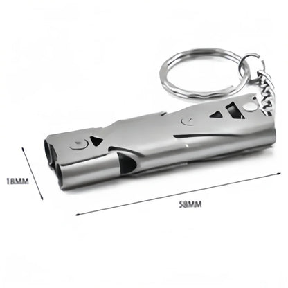 Survival Whistle Keychain–High Decibel,Emergency Whistle for Outdoor,Camping&Hiking–Double Tube Design,Loud Safety AlarmPortable Beauty World Shop