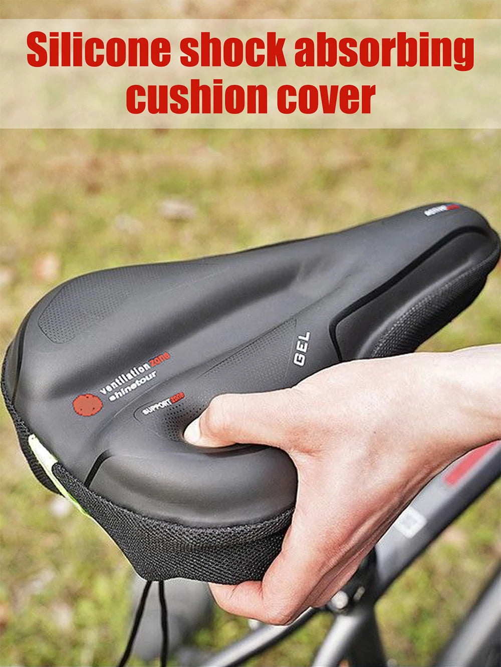 Waterproof Road Bike Saddle Cushion Comfortable MTB Bicycle Seat Cover Breathable Mountain Bike Cycling Seat Cover Beauty World Shop