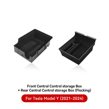 For Tesla Model 3 Y Highland Juniper 2026 Center Armrest Hidden Storage Box Cup Holder Console Organizer Box Accessories Beauty World Shop