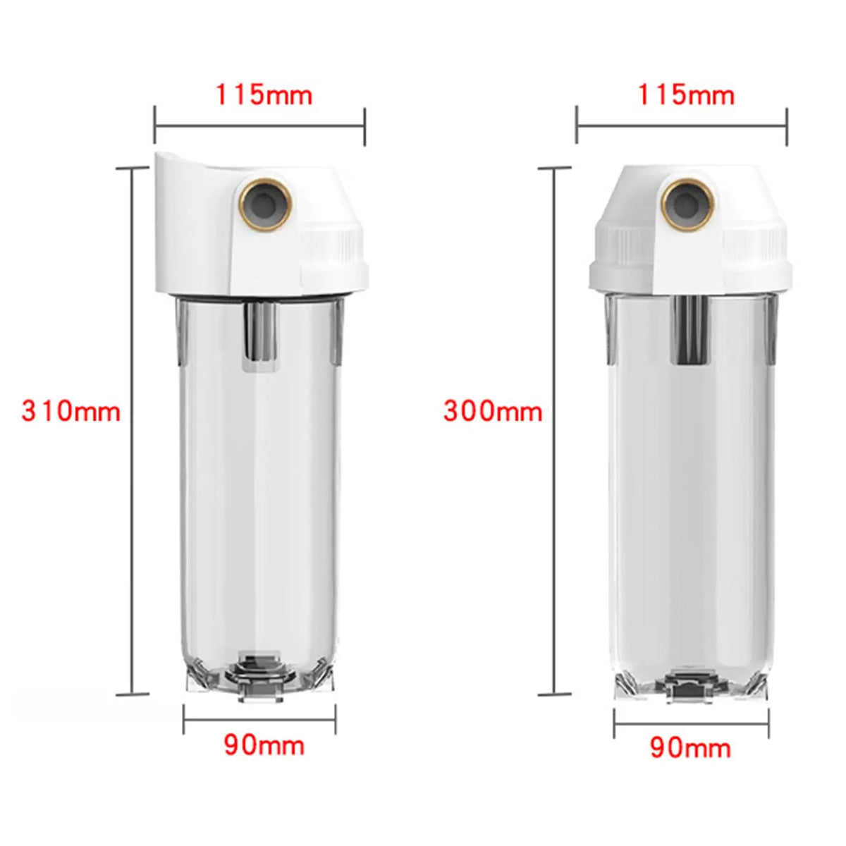 10 inch Proof Bottle Filter, Replaceable Transparent PET Water Filters for Kitchen Water Purifiers Home Appliance Accessories Beauty World Shop