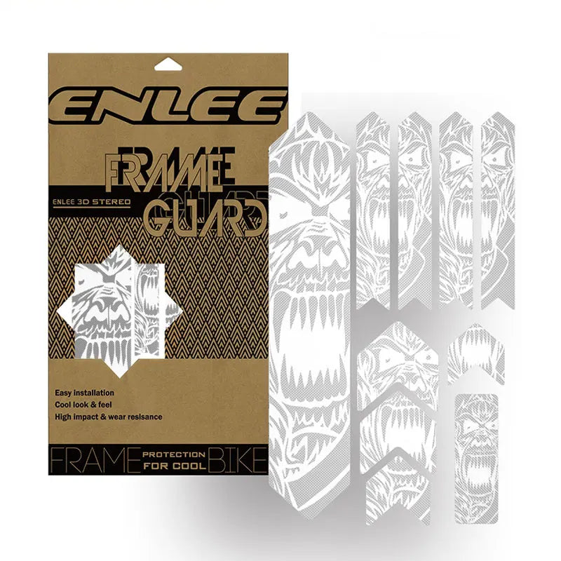 ENLEE The New Removeable Sticker Road Bicycle Paster Guard Cover 3D MTB Mountain Bike Scratch-Resistant Protect Frame Protector Beauty World Shop