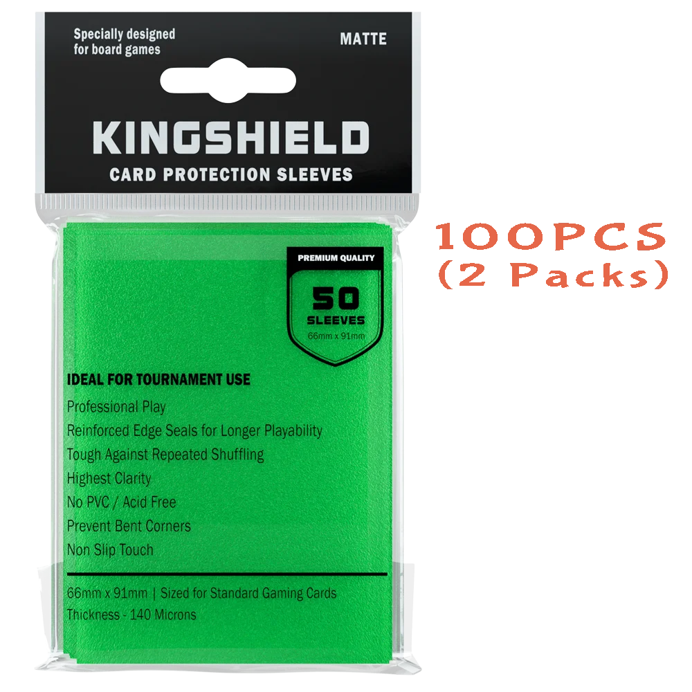 100PCS Matte Colorful Standard Size Card Sleeves TCG Trading Cards Protector Tarot Shield Board Games Cover PKM 66x91mm Beauty World Shop