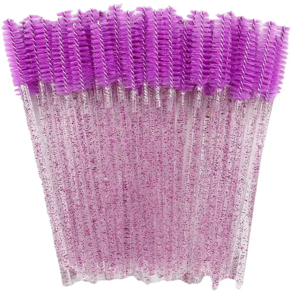Disposable Crystal Eyelashes Brush Comb 50Pcs Eye Lashes Extension Mascara Wands Makeup Professional Makeup Beauty Tool Beauty World Shop