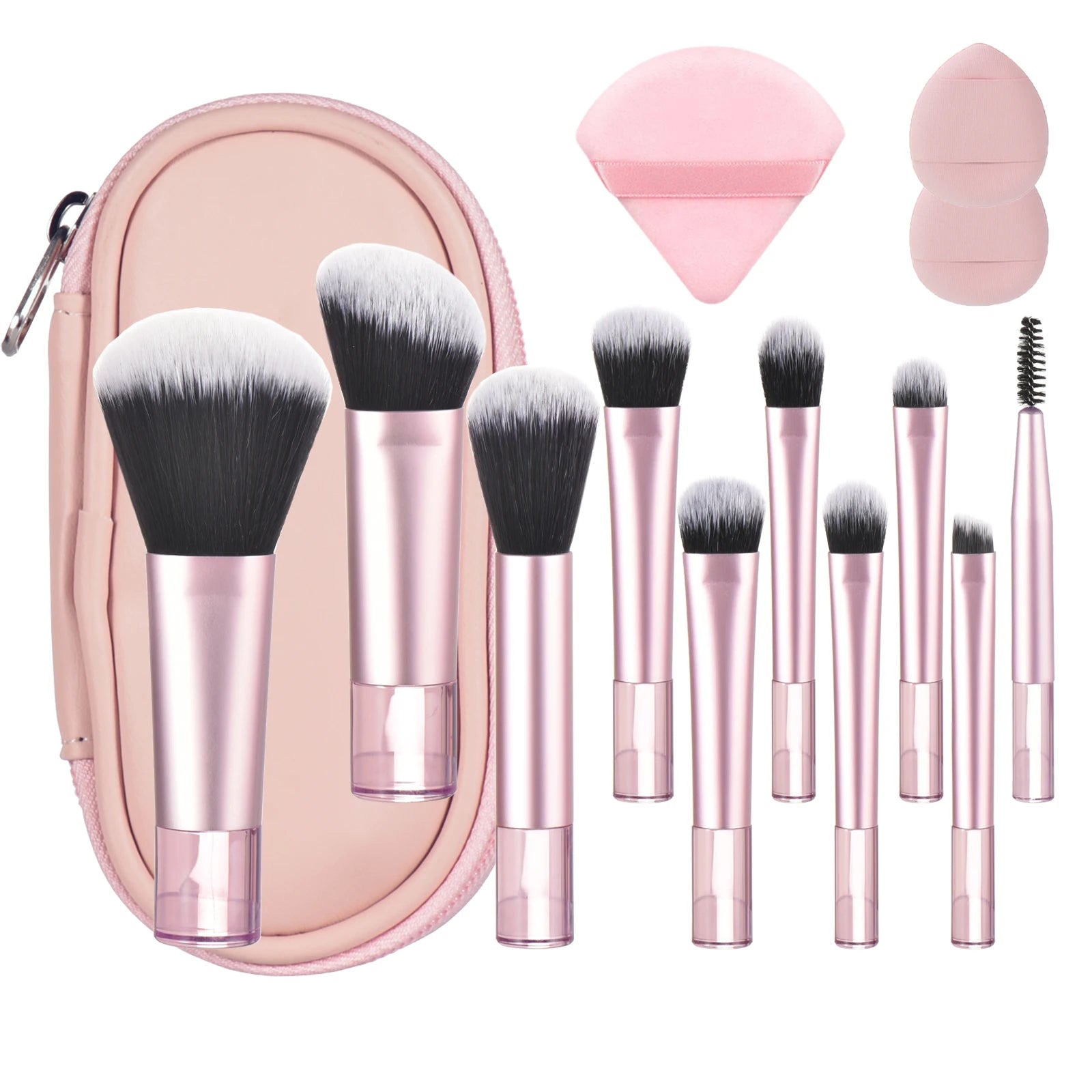 10 color Mini makeup brush Travel portable Makeup Tool Makeup Puff - Palm Brush Professional Makeup tool set Christmas gift Beauty World Shop