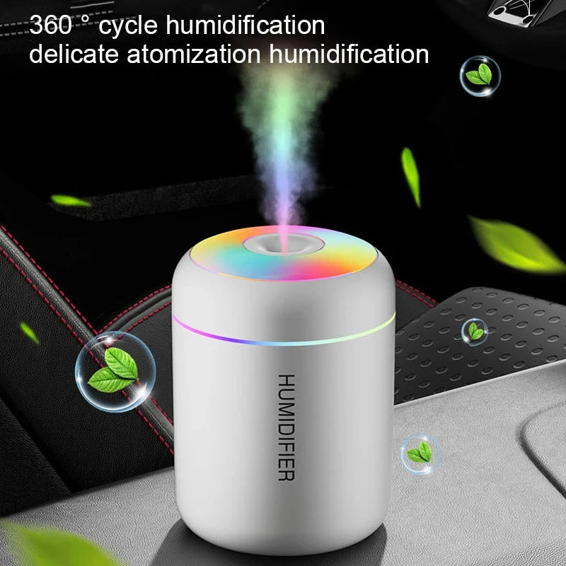 HOMEFISHMini Air Humidifier Usb Aroma Diffuser Essential Oil Purifier Cool Mist Sprayer  Home BedroomLED Desktop humidificador Beauty World Shop