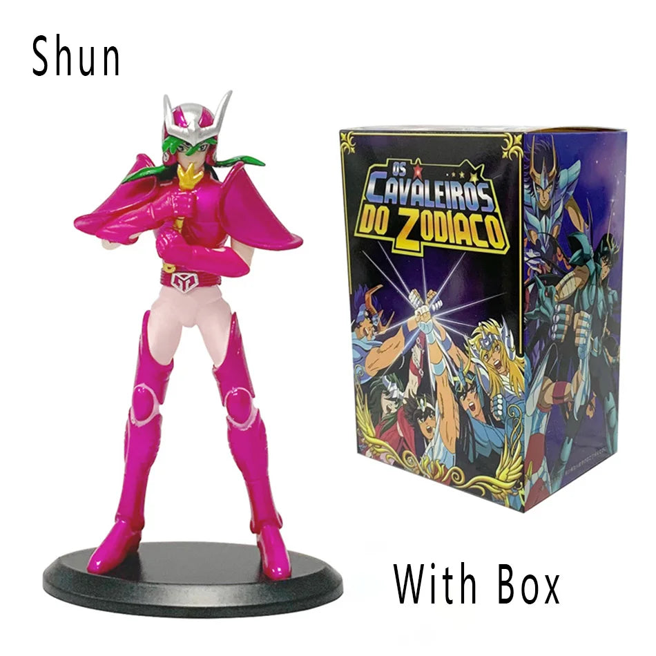 In Stock Hot Anime Figure Phoenix Ikki Hyoga Seiya Shiryu Standing Armor Model Children's Toys PVC Box Desktop Collection Toys Beauty World Shop