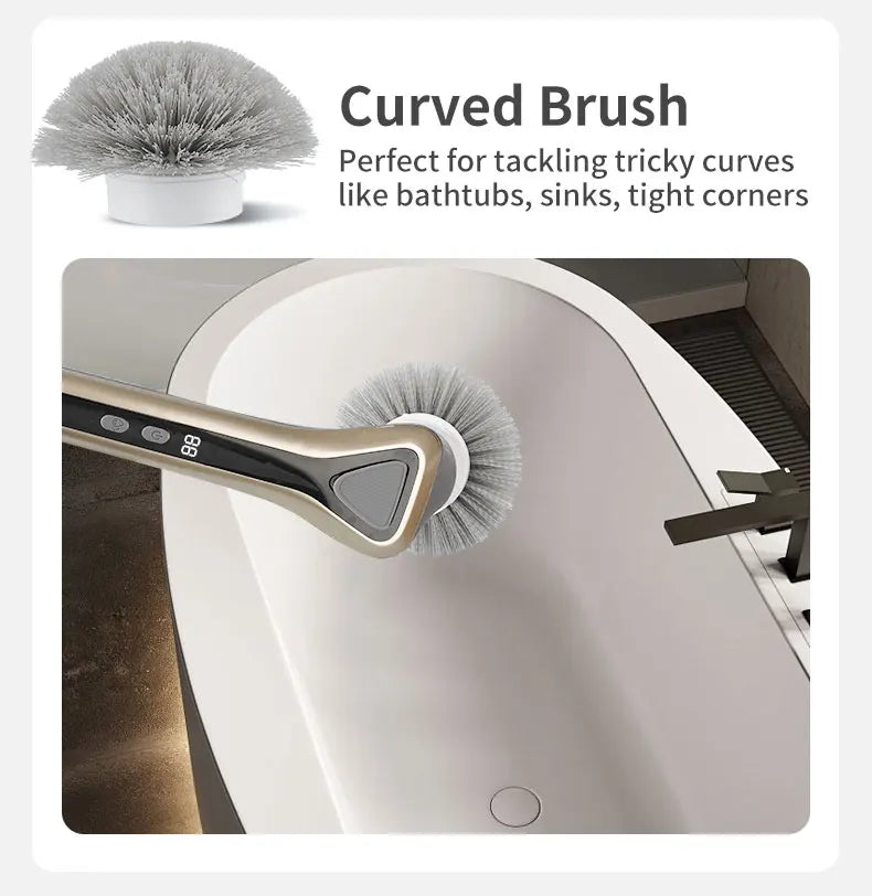 Electric Cleaning Brush Cordless Handheld Shower Scrubber Spin Cleaner Multifunctional Cleaner with 7PCS Heads Bathroom Kitchen
