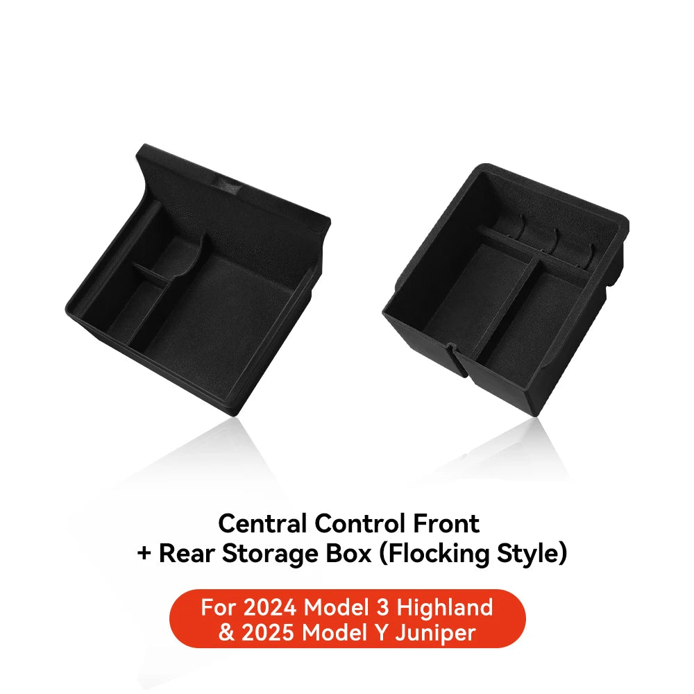 YZ For Tesla Highland Model 3 Y Juniper Center Armrest Hidden Box Holder Console Organizer Car Storage Box  Accessories Beauty World Shop