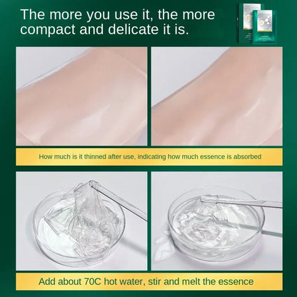 5pcs*30ml Tiktok Hot Sale Seaweed Collagen Filling Crystal Mask Replenishing Fruit Jelly Skin Transparent Mask Skin Care Masque Beauty Trend Shop