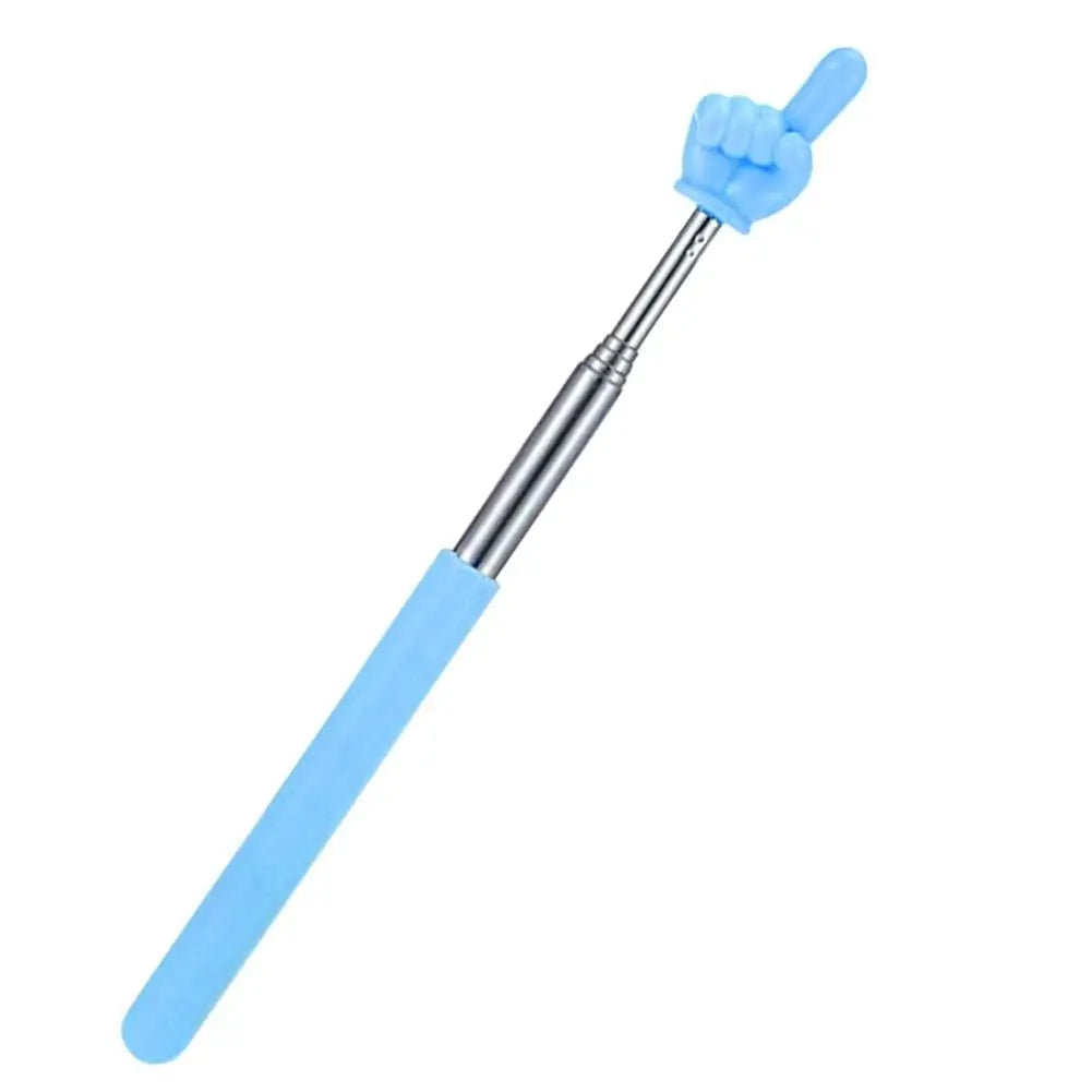 Steel Teaching Pointer Telescopic Rod Finger Design Teaching Stick Finger Reading Sticks Tools School Office Supplies Beauty World Shop