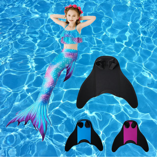 Mermaid Monofin, Swim Fin for Kids Mermaid Tail Girl Snorkel Fins Swim Flippers Full Foot Water Sports Enthusiasts Diving Fins Beauty World Shop