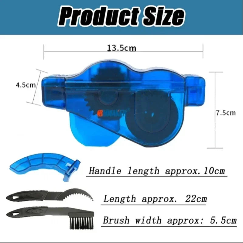 Portable Bicycle Chain Cleaner Bike Brushes Scrubber Wash Tool Mountain Cycling Cleaning Kit Outdoor Accessory Beauty World Shop