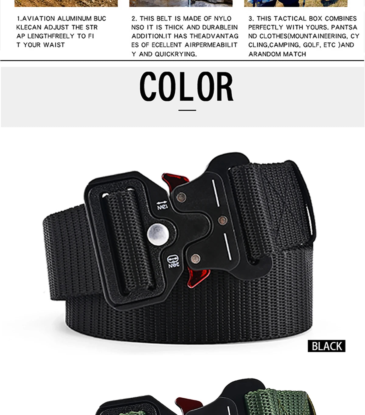 Men's Belt Outdoor Multi Function Belt High Quality Canvas For Nylon Male Luxury Belts Women's Sports Jeans Belt Neutral Belts Beauty Fashion