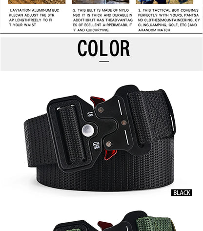 Men's Belt Outdoor Multi Function Belt High Quality Canvas For Nylon Male Luxury Belts Women's Sports Jeans Belt Neutral Belts Beauty Fashion