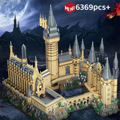 New Magic Hogwarts Castle Micro Building  Blocks Street View Architecture Creative MOC Model Kit  Kids Christmas Birthday Gifts Beauty World Shop