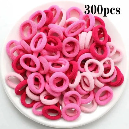 200PCS Women Girls Colorful Nylon Elastic Hair Bands Ponytail Hold Small Hair Tie Rubber Bands Scrunchie Hair Accessories Beauty World Shop