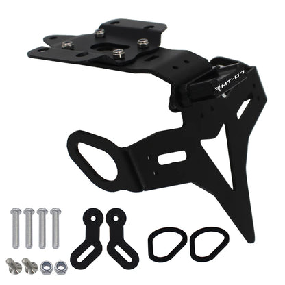 MT-07 2024 Motorcycle License Plate Holder Rear Tail Tidy Fender Eliminator Kit Bracket For YAMAHA MT07 MT 07 FZ-07 2013-2023 Beauty World Shop
