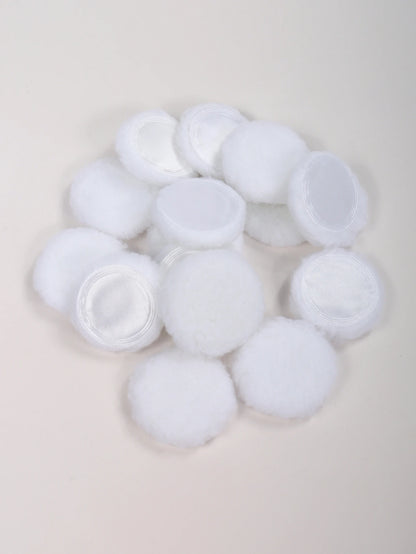 2-5-10-20Pcs Portable and Practical High-Grade White Round Powder Puff for Base and Fixing Makeup Beauty World Shop