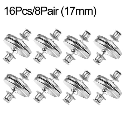 4/8Pairs Curtain Magnetic Button Detachable Curtain Fix Fastener Clip Prevent Light Adjustment Window Screen Close Magnet Buckle Beauty World Shop