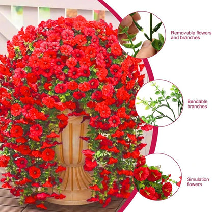 1/2Pcs Artificial Flowers Vine Morning Glory Wedding Bridal Home Room Table Festival Decor Outdoor Yard Garden Arch DIY Gift Box Beauty World Shop