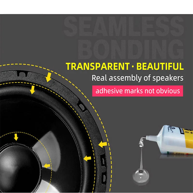 Zhanlida 15ml 50ml 80ml Black/transparent Speaker Repair Glue Foam Side Dust Cap Rubber Edge Cone Basin Strong Adhesive Beauty World Shop