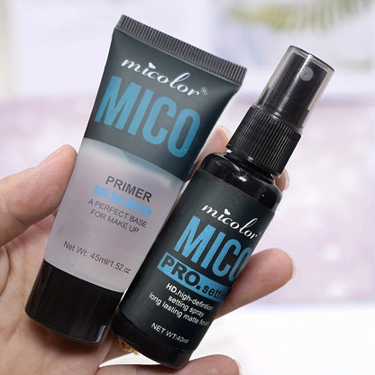 Makeup Set Of Makeup Primer + Setting Spray, Invisible Pore Color Rendering Hold Makeup, For Base Makeup And Makeup Finishing Beauty World Shop