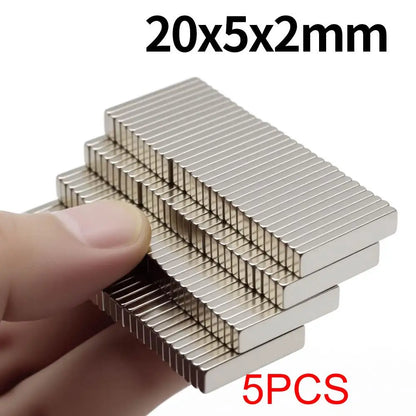 20x5x2mm Super Strong Neodymium Magnet N35 NdfeB Permanent Magnetic imanes Block Powerful Magnets Refrigerator Magnet Beauty World Shop