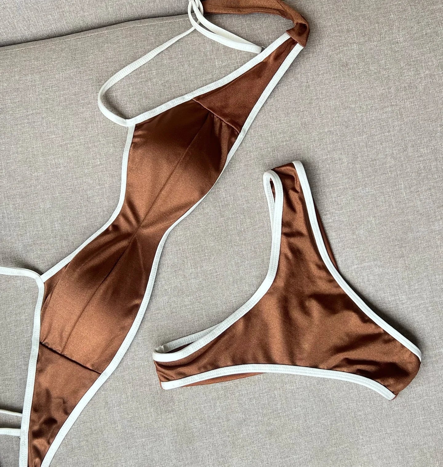 2026 Sexy Bikini Women Swimsuit Female Swimwear Bandeau Biquini Bathing Suit Shiny Swimming Suits Halter Bodysuit Beachwear Beauty World Shop