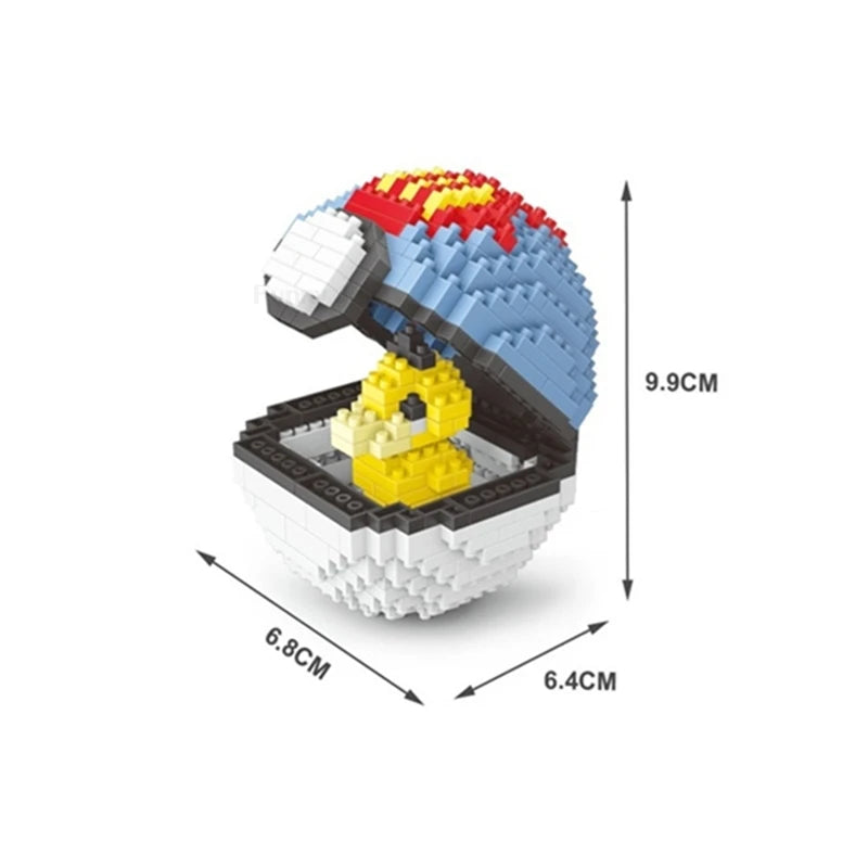 75 Style Building Blocks Assembly Anime Picachu Charizard Doll Blastoise Bulbasaur Gengar Bricks Figures Toy for Kid Gift Beauty World Shop