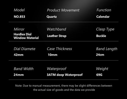 POEDAGAR Square Wristwatch For Men Luminous Waterproof Week Calendar Luxury Man Clock Leather Quartz Fashion Men's Watches Reloj Beauty World Shop