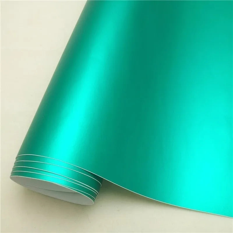 Various Colors Matte Satin Chrome Metallic Vinyl Wrap Film Car Sticker Decal Laptop Phone Motorcycle Graphic Beauty World Shop