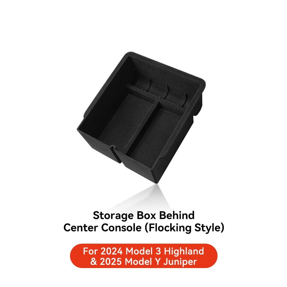 YZ For Tesla Highland Model 3 Y Juniper Center Armrest Hidden Box Holder Console Organizer Car Storage Box  Accessories Beauty World Shop