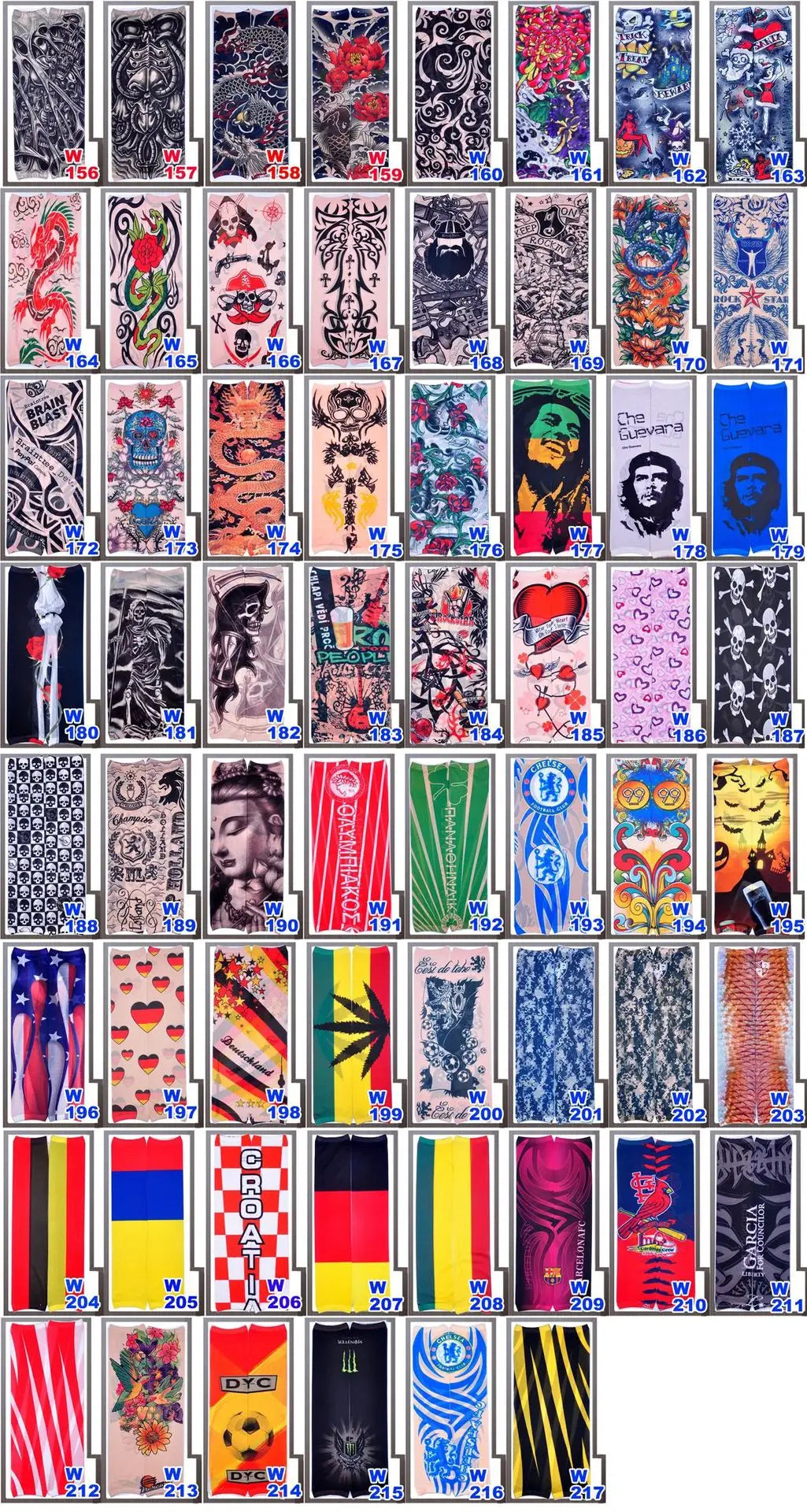 6 PCS Tattoo Sleeves Unisex Summer Cycling Sun Protection Arm Covers Beach Driving Fishing Breathable Nightclub Elastic Sleeves Beauty World Shop