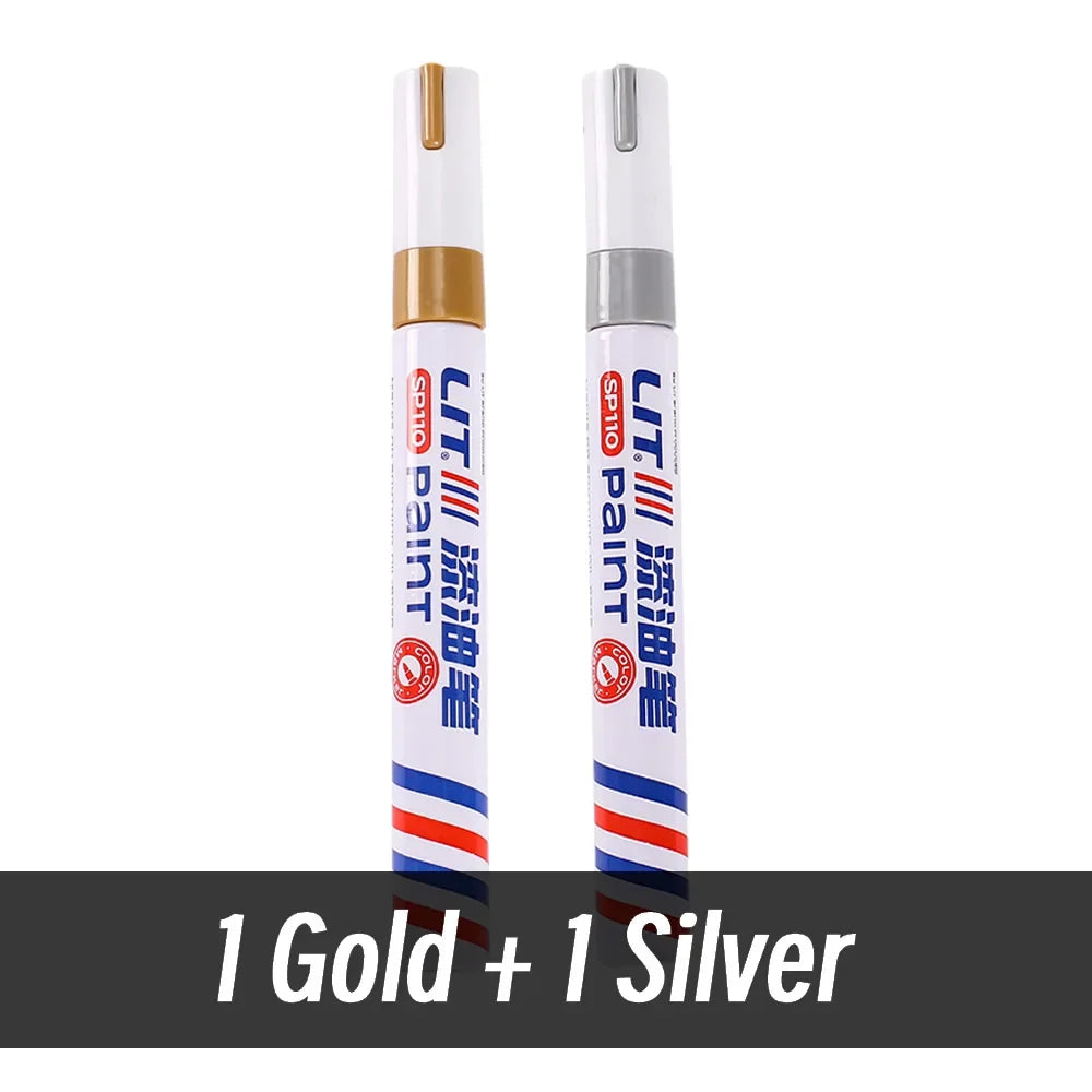 3mm 10p Colorful 8 Colors Permanent Paint Marker Waterproof White Markers tire tread rubber fabric Paint metal Paint Marker Pens Beauty World Shop