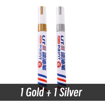 3mm 10p Colorful 8 Colors Permanent Paint Marker Waterproof White Markers tire tread rubber fabric Paint metal Paint Marker Pens Beauty World Shop